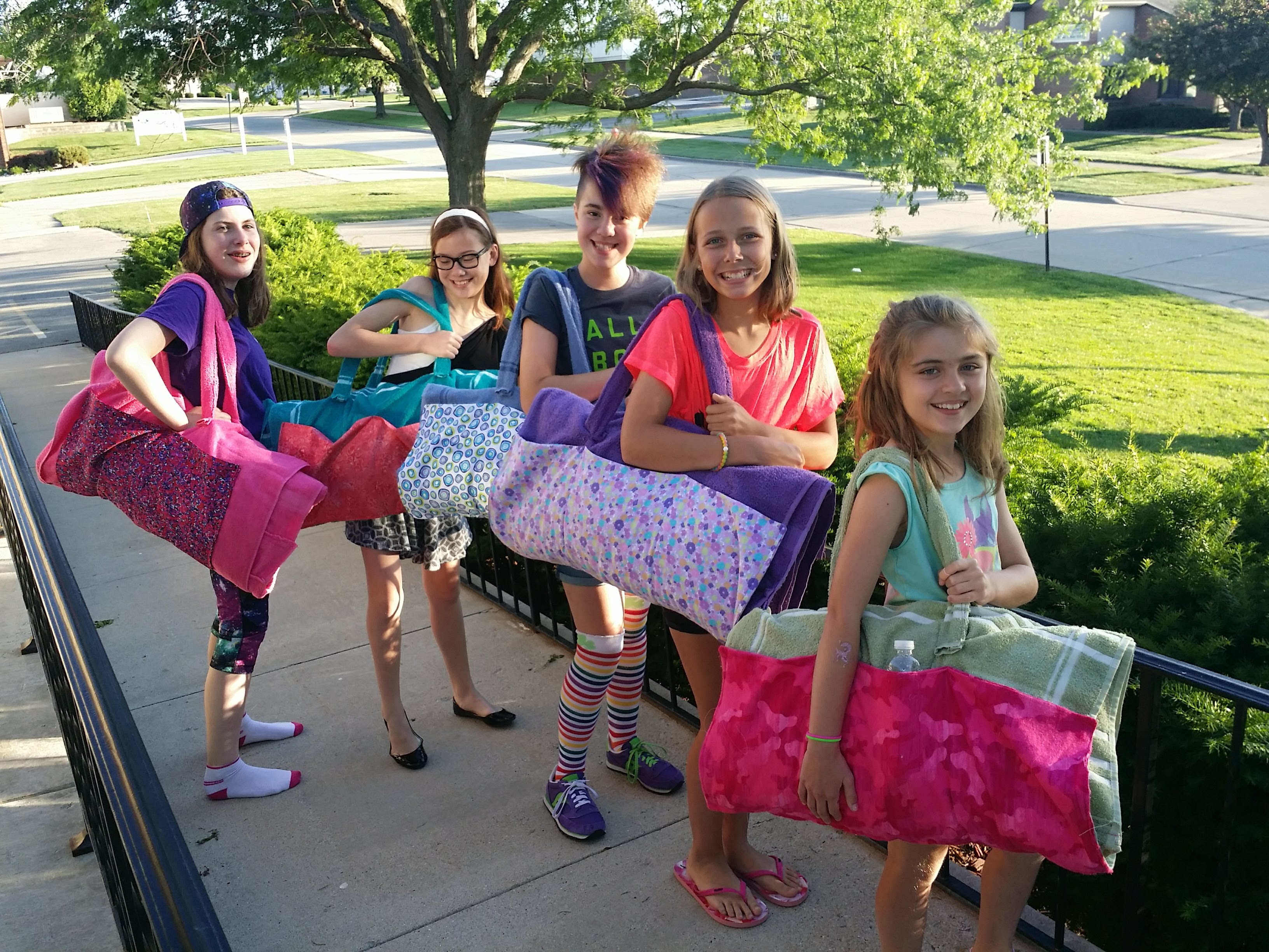Sewing Camp – Beach Towel Bags